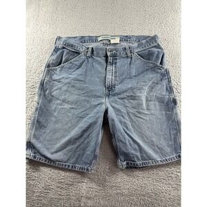 VINTAGE Y2K Carpenter Jorts Mens 38 Lightweight Faded 9" Inseam